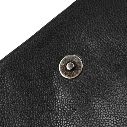 Chanel 2009-2010 Gray Caviar Skin Hobo Bag