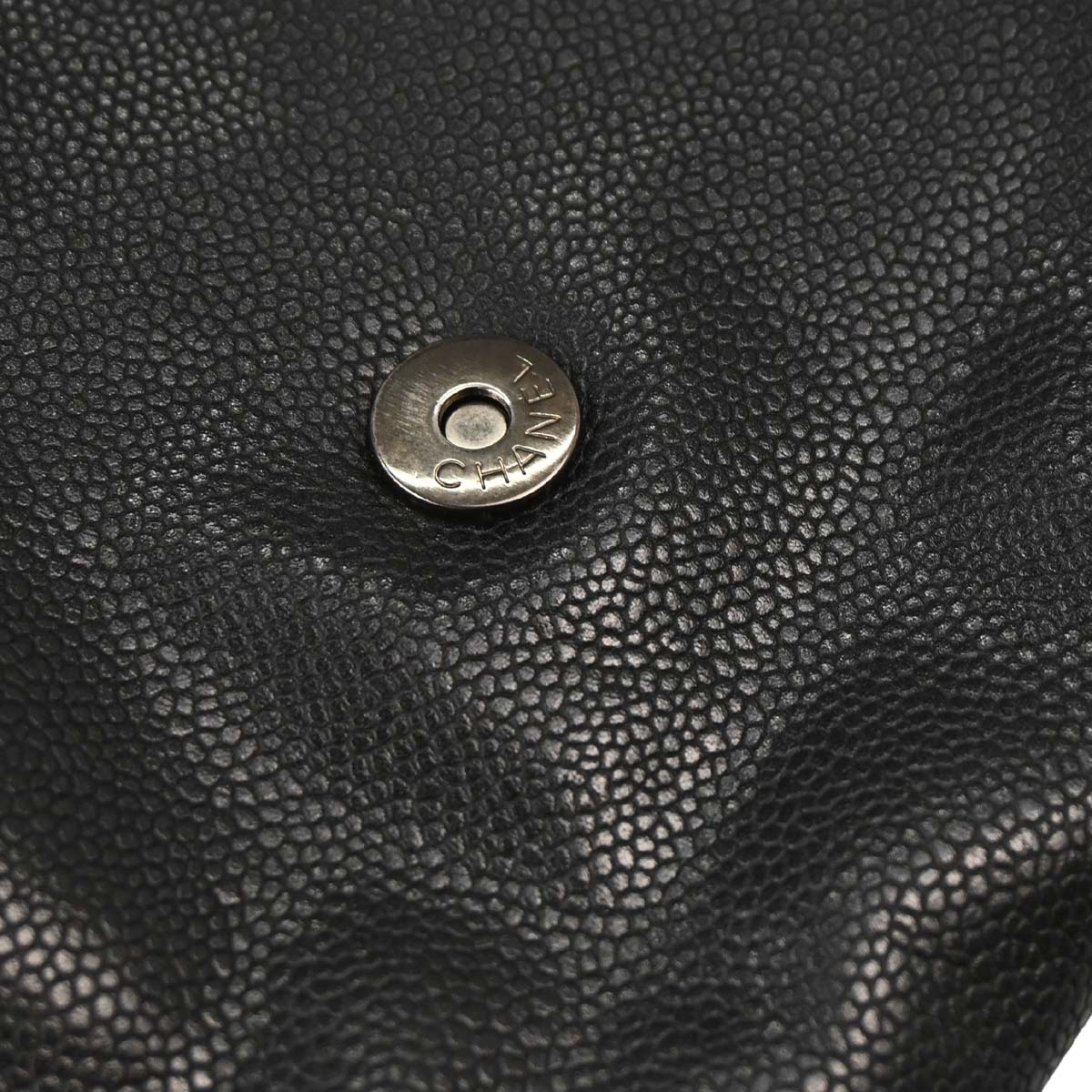 Chanel 2009-2010 Gray Caviar Skin Hobo Bag
