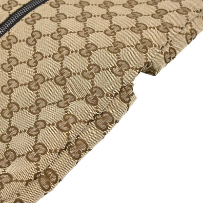 Gucci Brown Beige Canvas GG Sherry Bum Bag