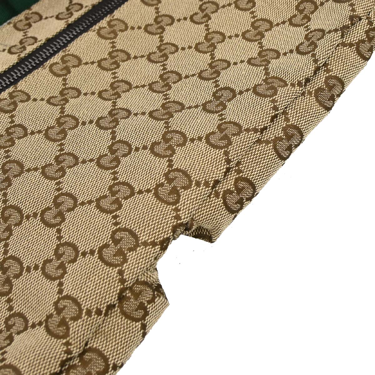 Gucci Brown Beige Canvas GG Sherry Bum Bag