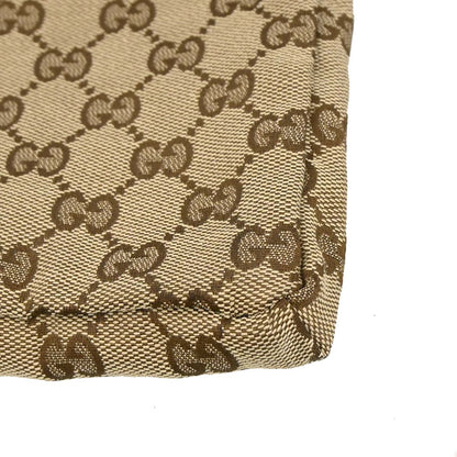 Gucci Brown Beige Canvas GG Sherry Bum Bag