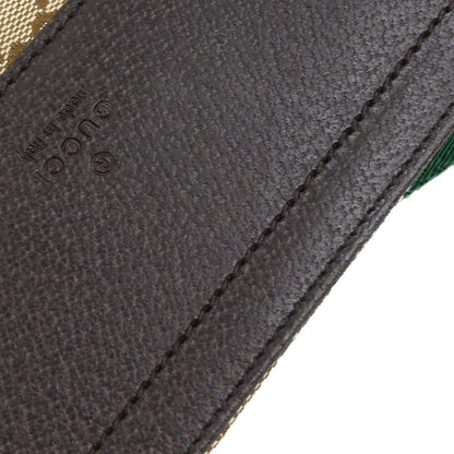 Gucci Brown Beige Canvas GG Sherry Bum Bag