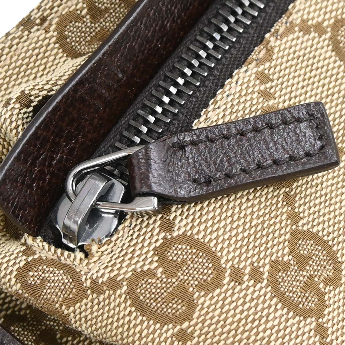 Gucci Brown Beige Canvas GG Sherry Bum Bag