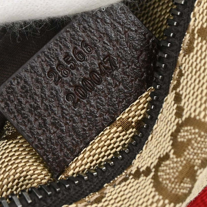 Gucci Brown Beige Canvas GG Sherry Bum Bag