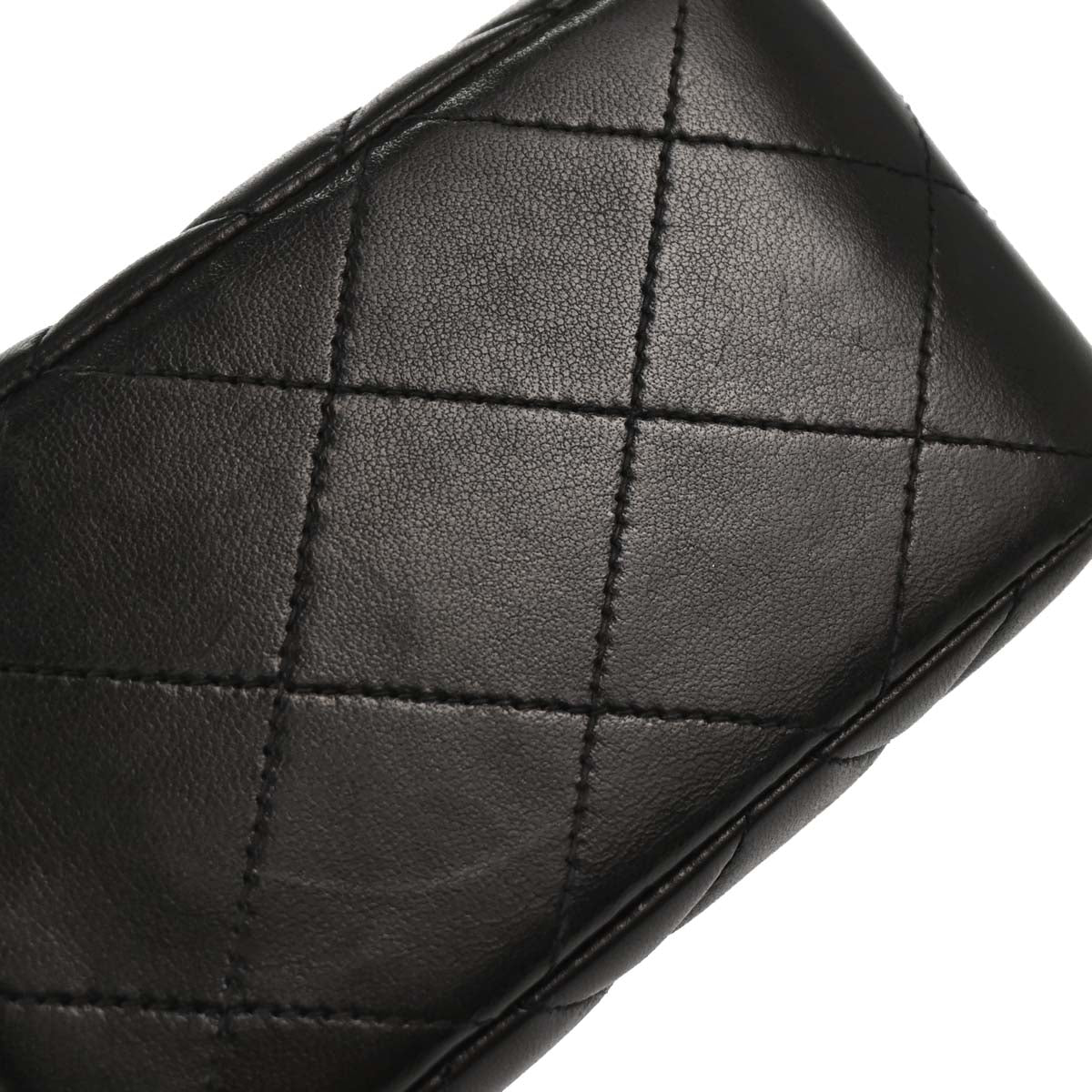 Chanel 1996-1997 Black Lambskin Double Sided Classic Flap Handbag