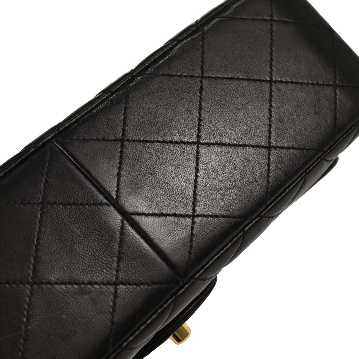 Chanel 1996-1997 Black Lambskin Double Sided Classic Flap Handbag