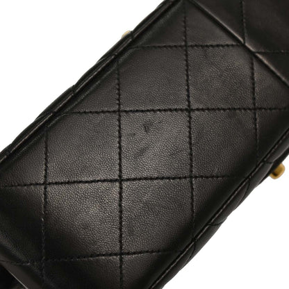 Chanel 1996-1997 Black Lambskin Double Sided Classic Flap Handbag