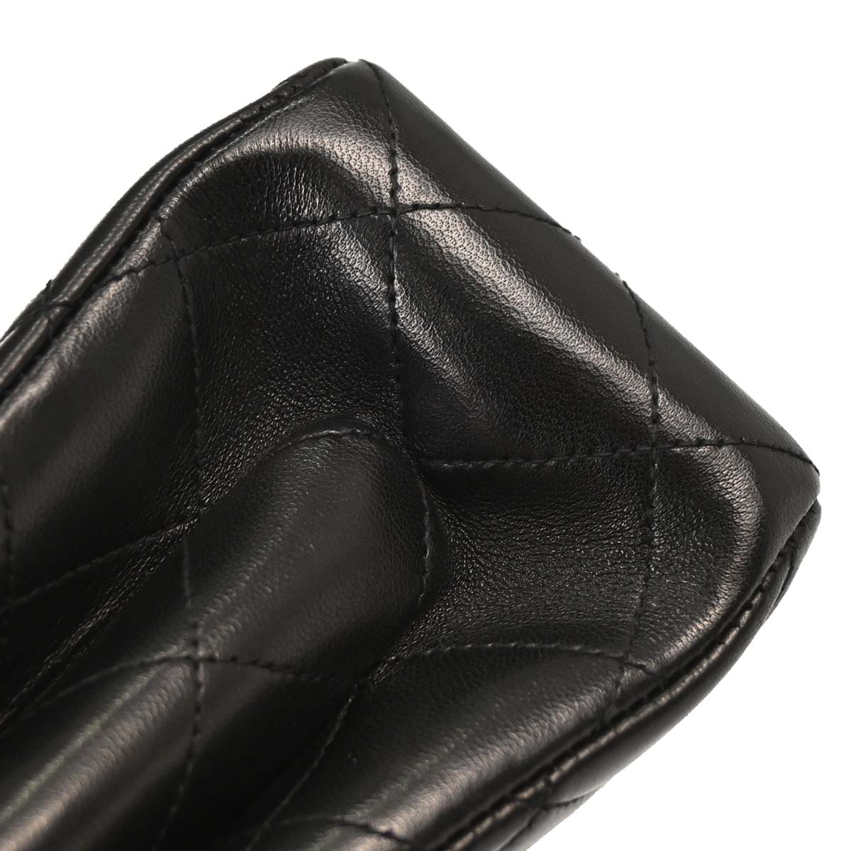 Chanel 1996-1997 Black Lambskin Double Sided Classic Flap Handbag
