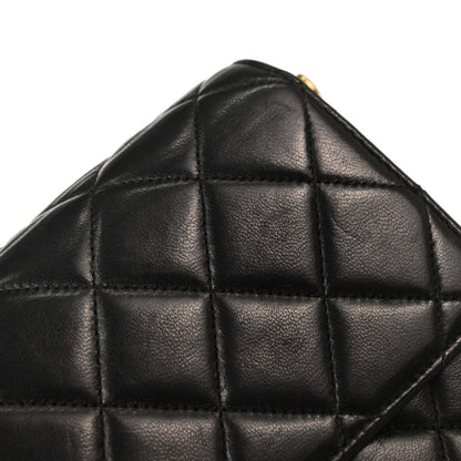 Chanel 1996-1997 Black Lambskin Double Sided Classic Flap Handbag