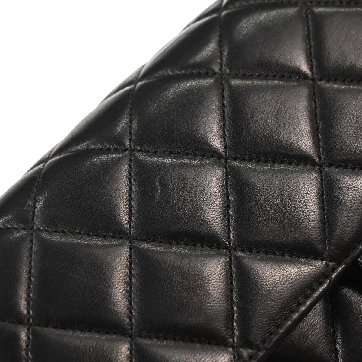 Chanel 1996-1997 Black Lambskin Double Sided Classic Flap Handbag