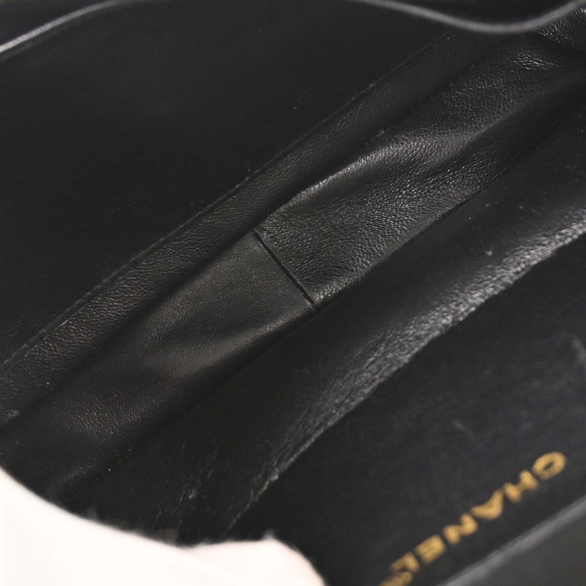 Chanel 1996-1997 Black Lambskin Double Sided Classic Flap Handbag