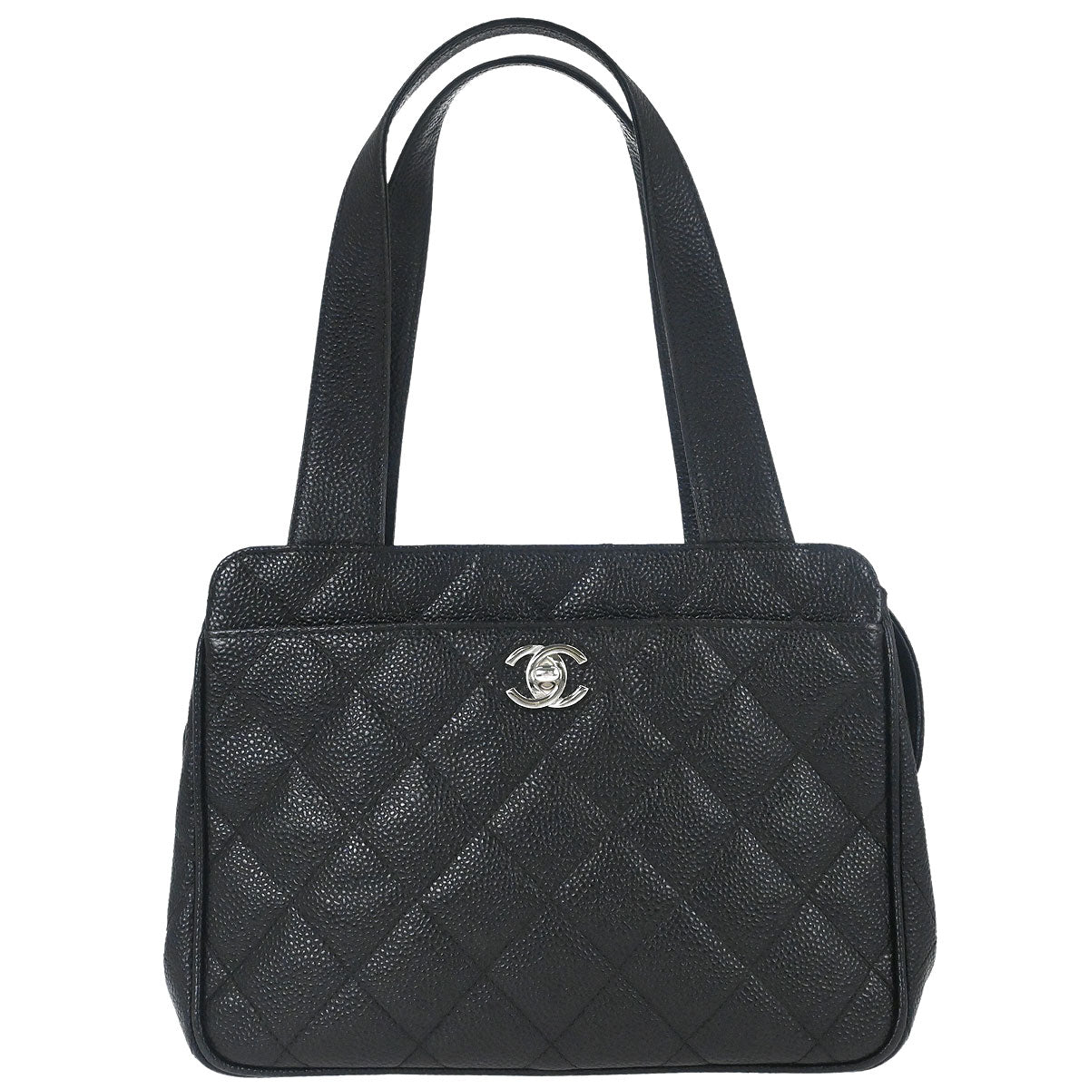 Chanel Black Caviar Skin Handbag