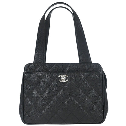Chanel Black Caviar Skin Handbag