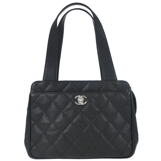 Chanel Black Caviar Skin Handbag