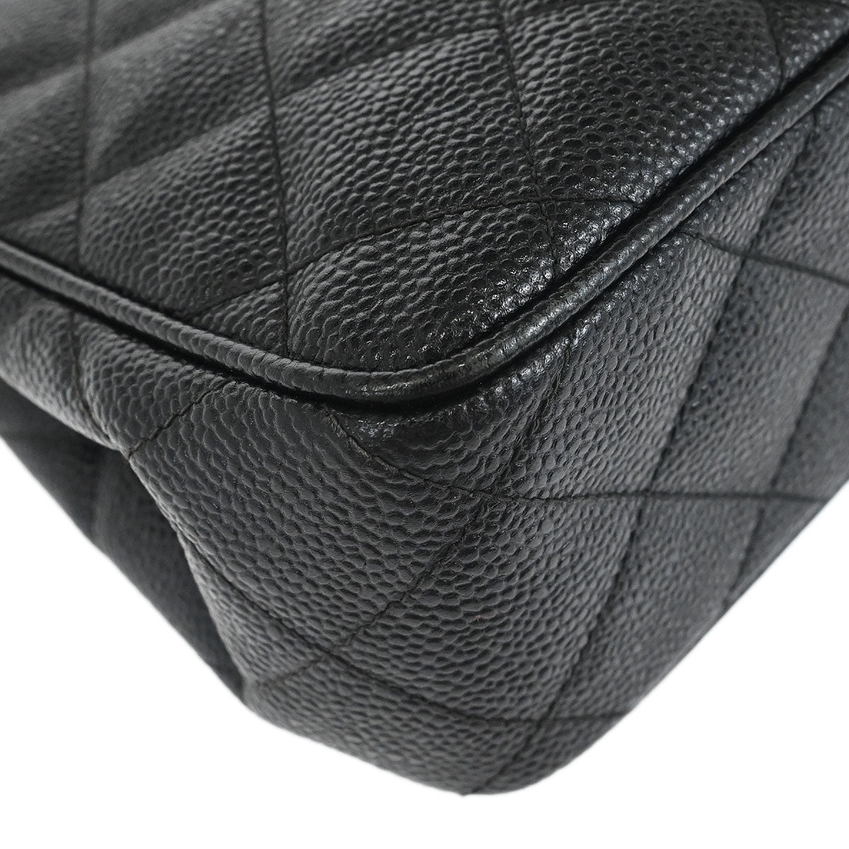 Chanel Black Caviar Skin Handbag