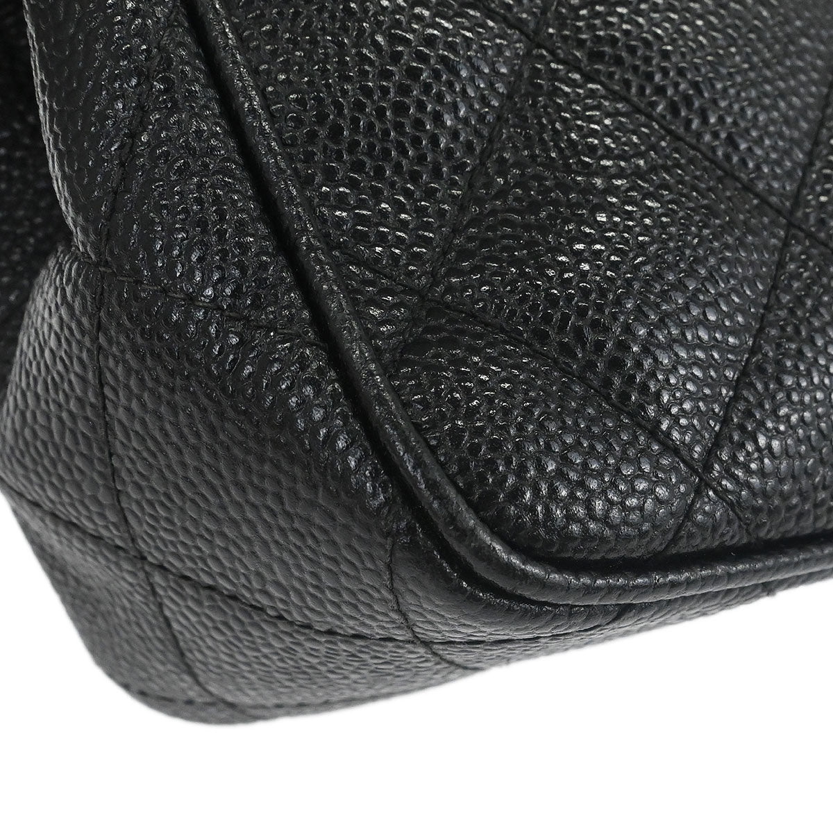 Chanel Black Caviar Skin Handbag