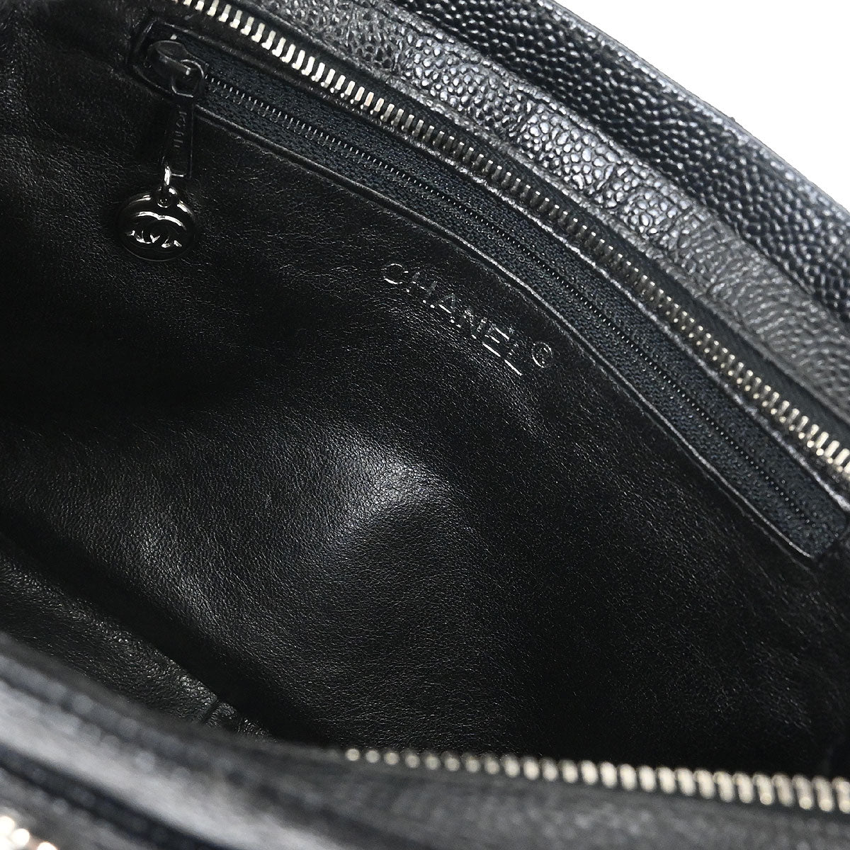 Chanel Black Caviar Skin Handbag