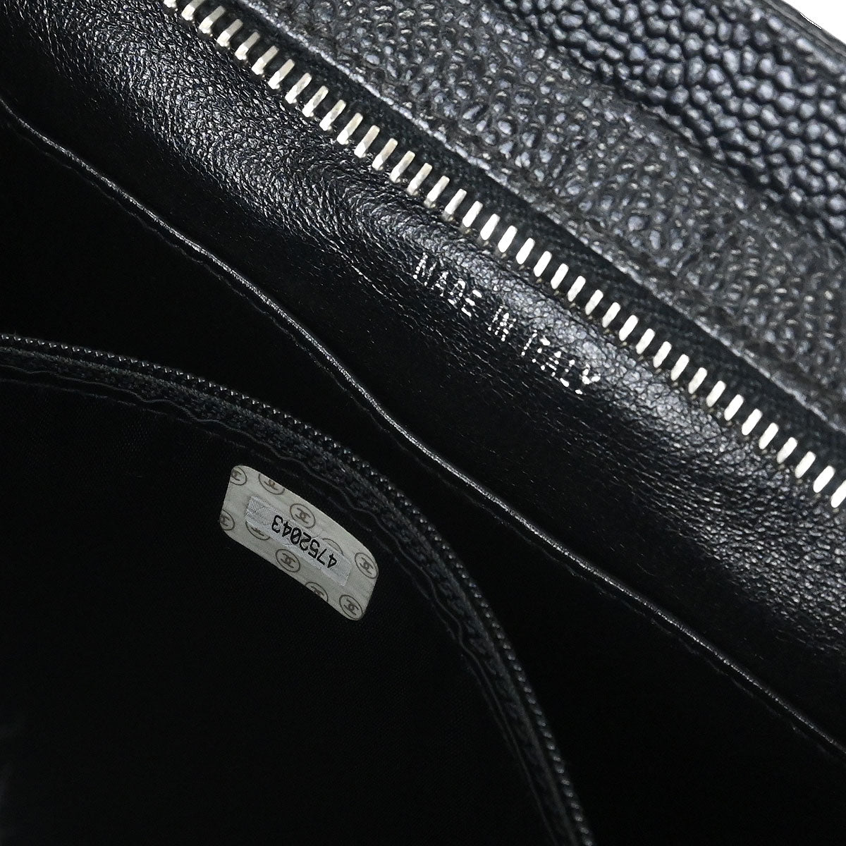 Chanel Black Caviar Skin Handbag