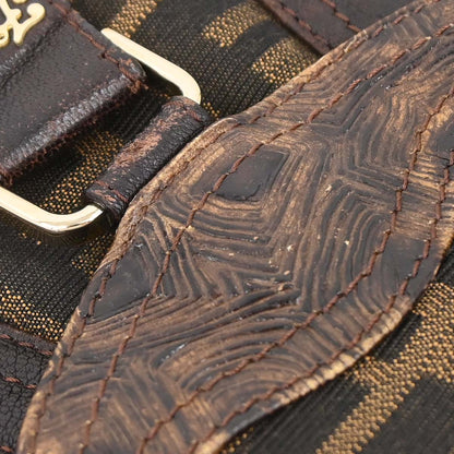 Fendi Brown Zucca Spy Handbag