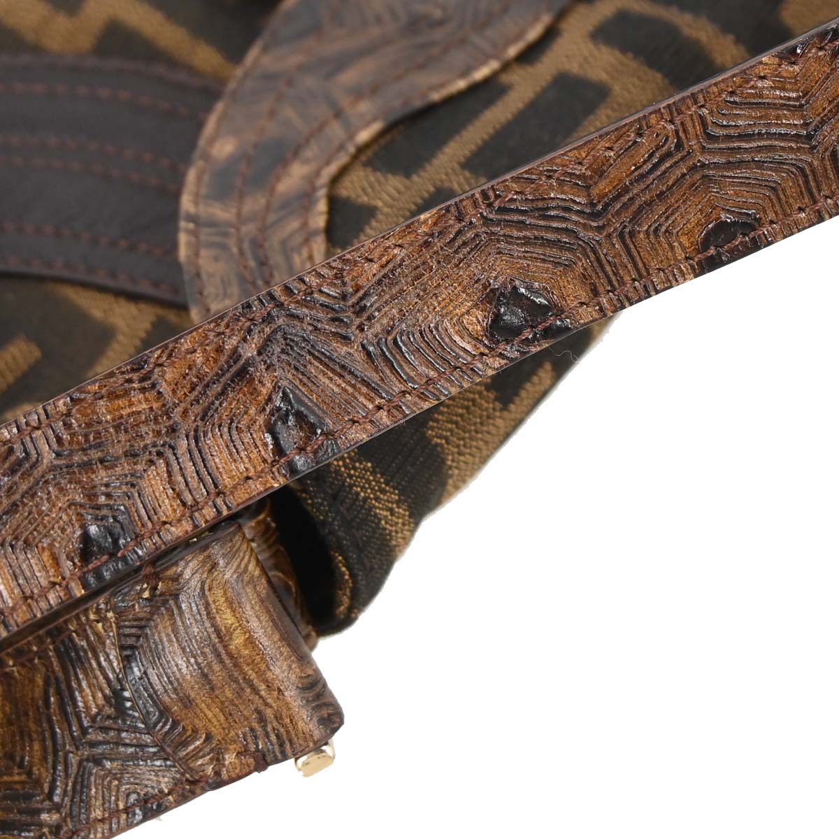Fendi Brown Zucca Spy Handbag