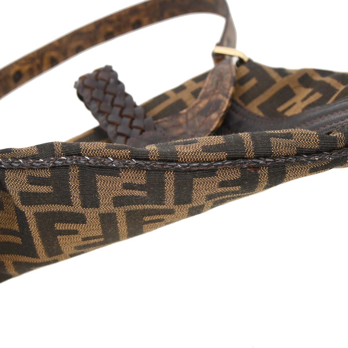 Fendi Brown Zucca Spy Handbag