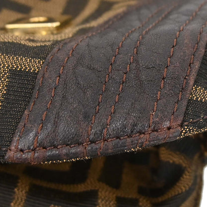 Fendi Brown Zucca Spy Handbag