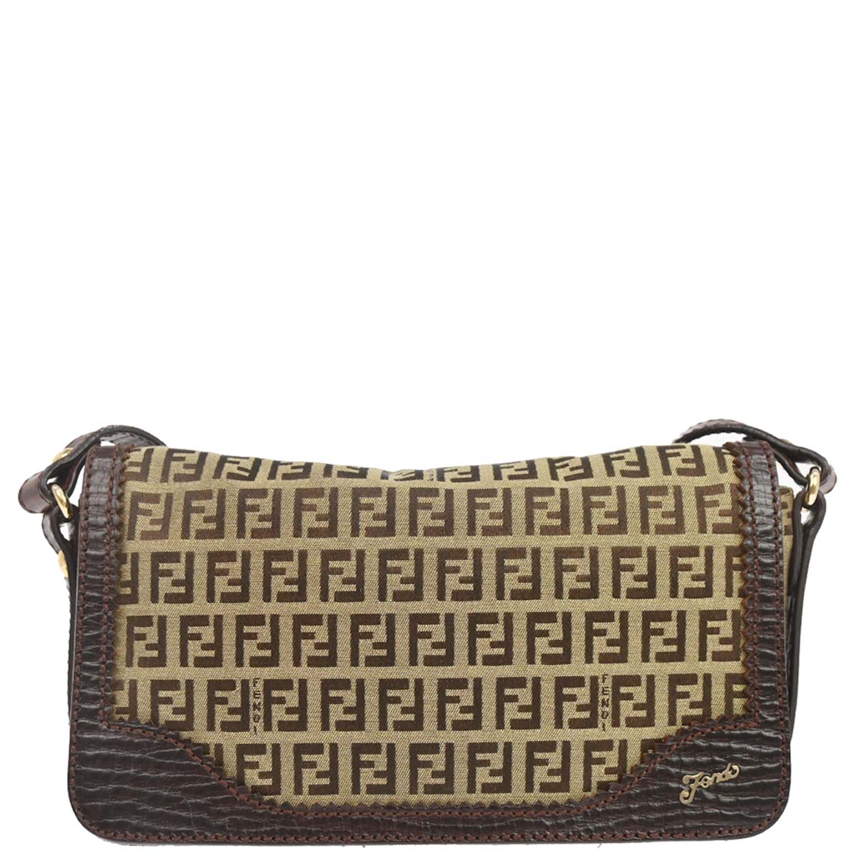 Fendi Beige Zucchino Shoulder Bag