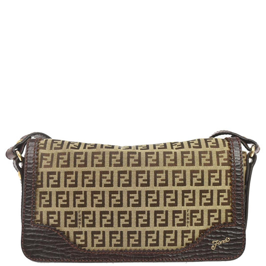 Fendi Beige Zucchino Shoulder Bag