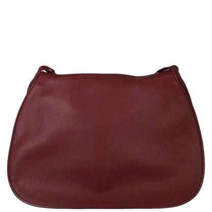 Cartier Bordeaux Leather Shoulder Bag