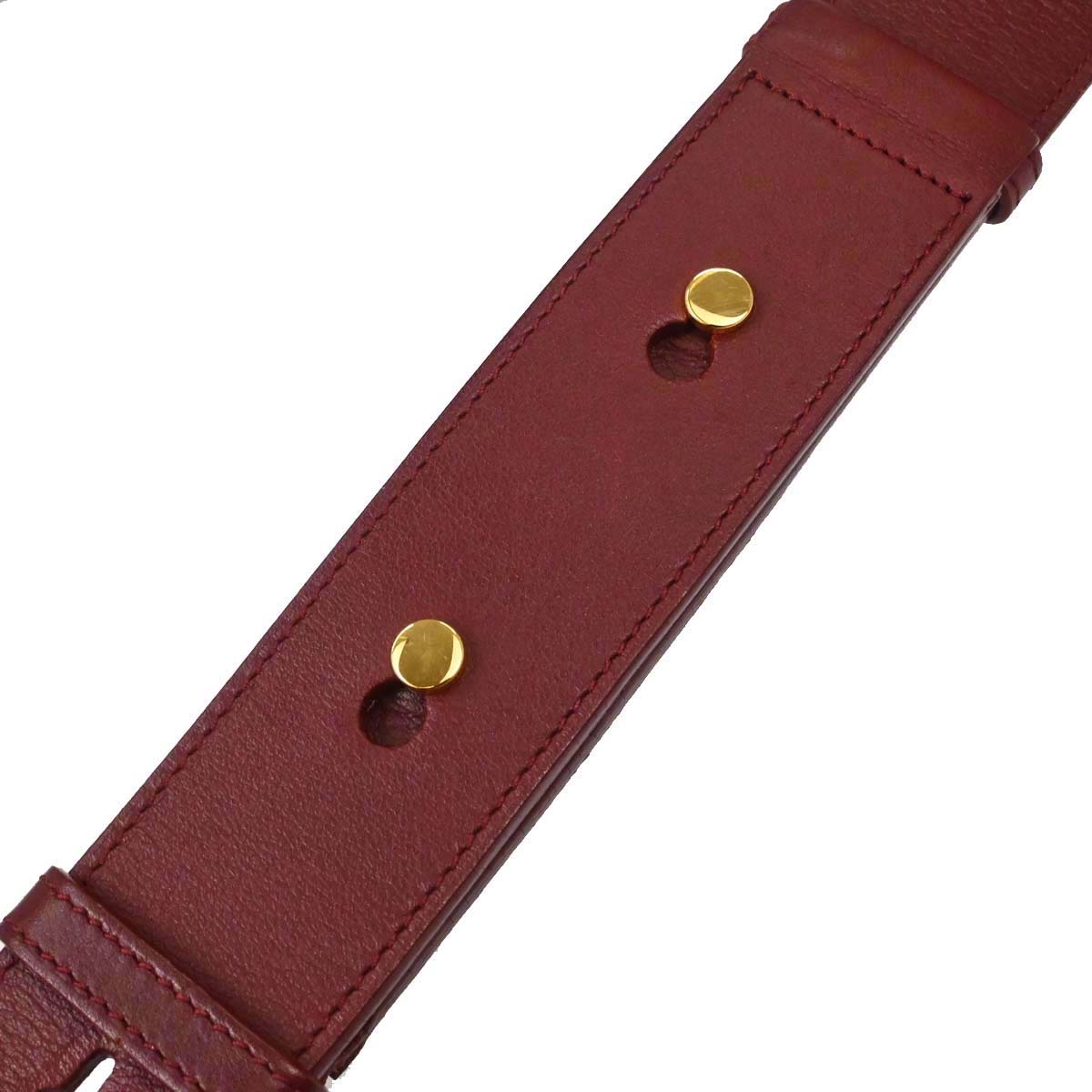 Cartier Bordeaux Leather Shoulder Bag