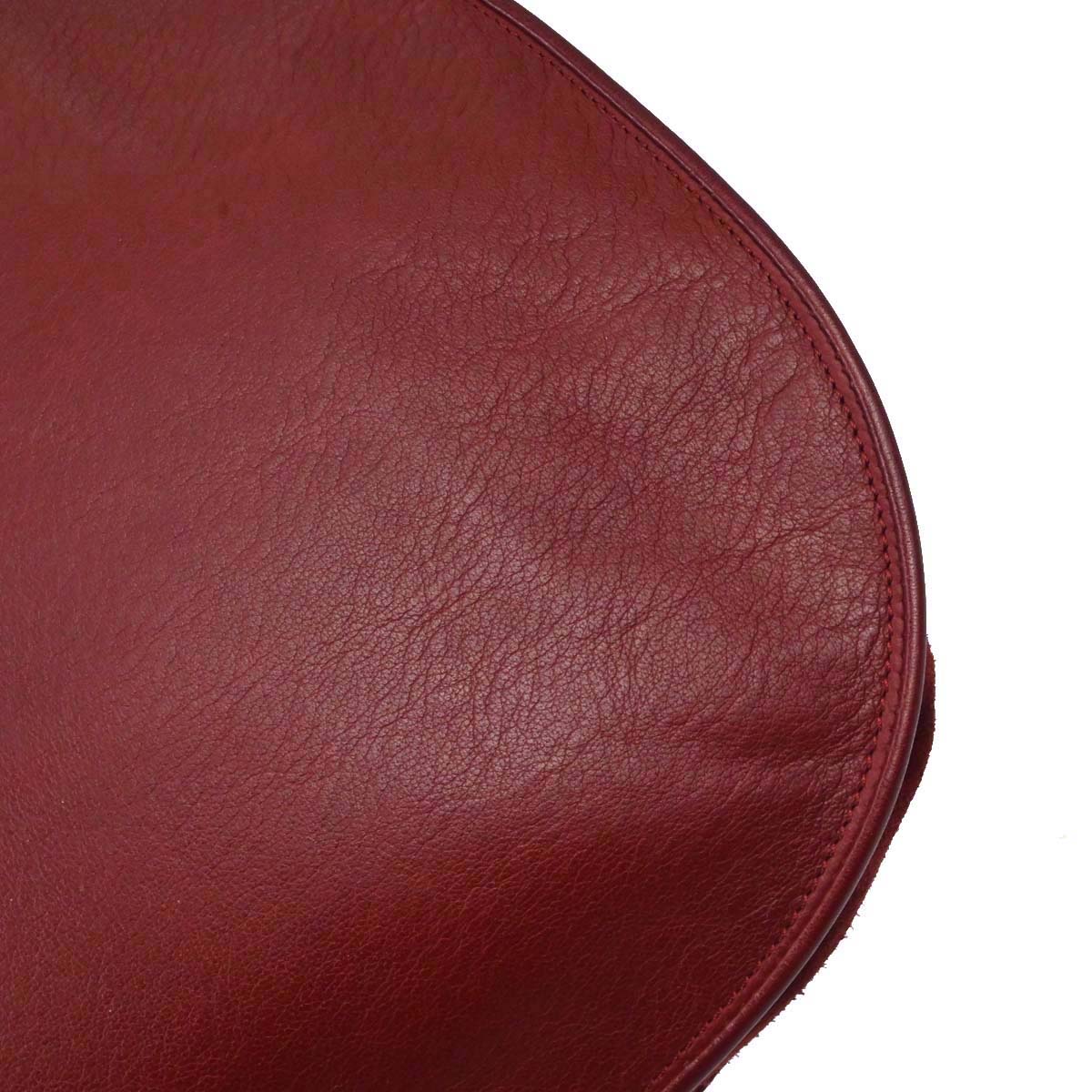 Cartier Bordeaux Leather Shoulder Bag