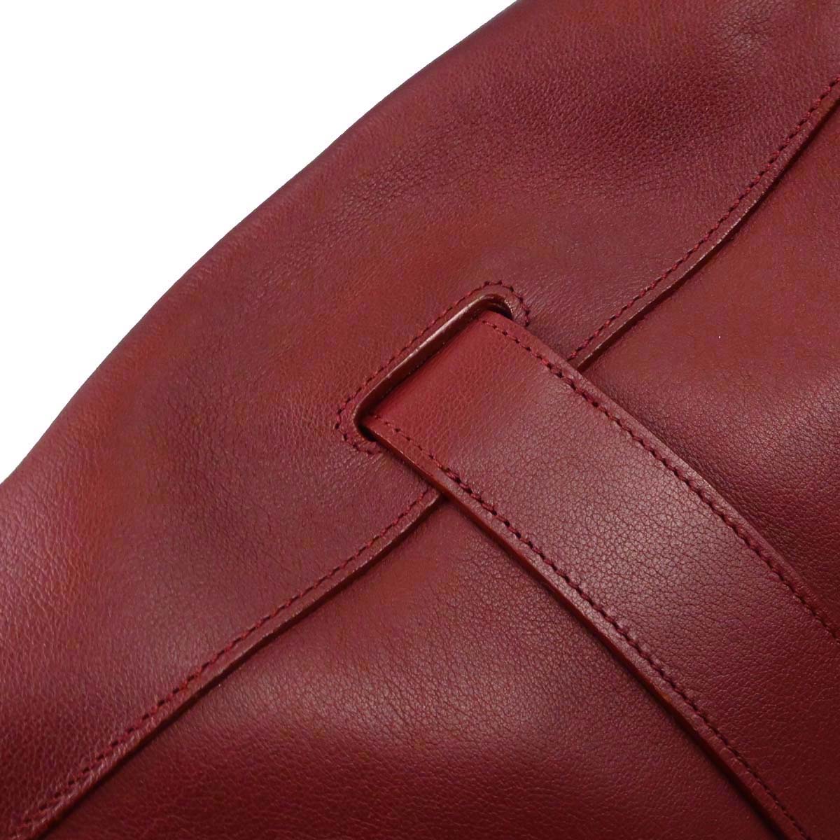Cartier Bordeaux Leather Shoulder Bag
