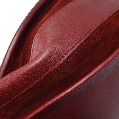 Cartier Bordeaux Leather Shoulder Bag