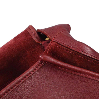 Cartier Bordeaux Leather Shoulder Bag
