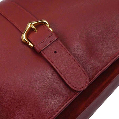 Cartier Bordeaux Leather Shoulder Bag