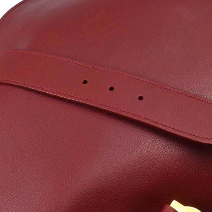 Cartier Bordeaux Leather Shoulder Bag