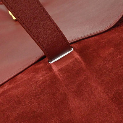 Cartier Bordeaux Leather Shoulder Bag