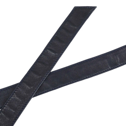 Chanel Chain Belt Medallion Gold Navy #80/32 Small Good