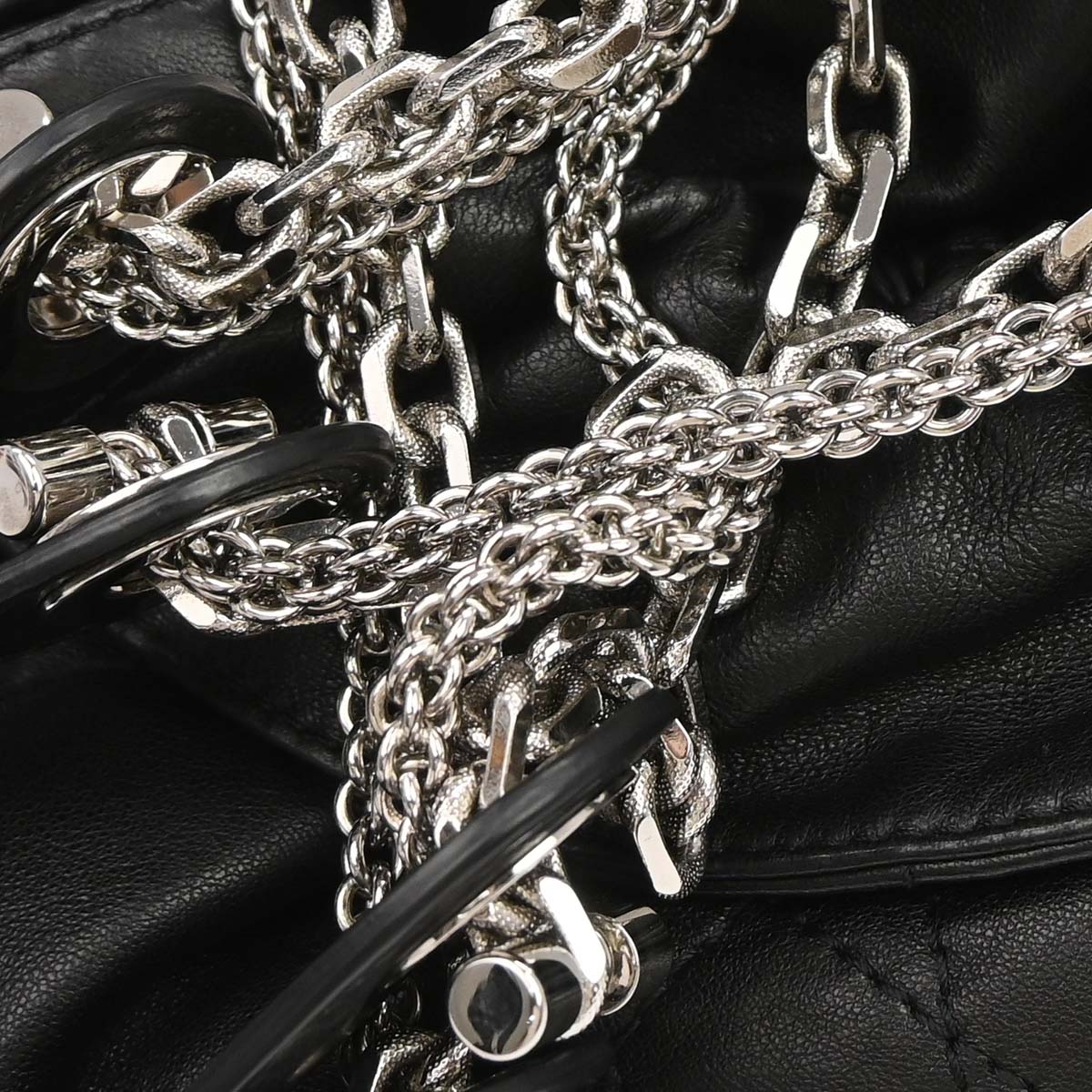 Christian Dior Black Lambskin Le Trente Cannage Tote Bag
