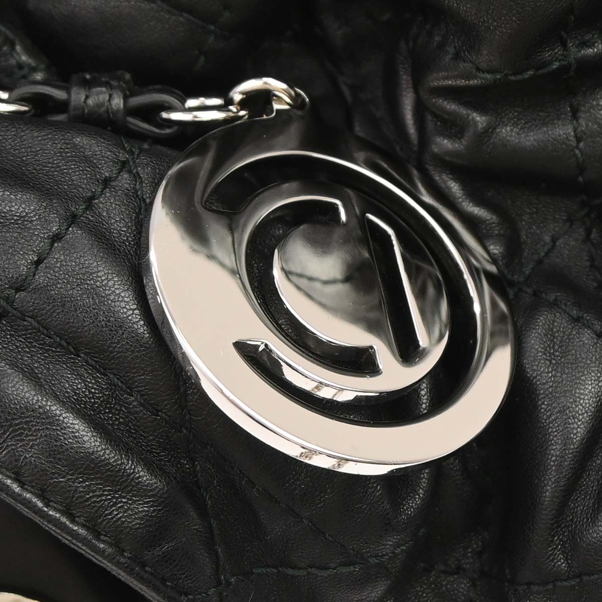 Christian Dior Black Lambskin Le Trente Cannage Tote Bag