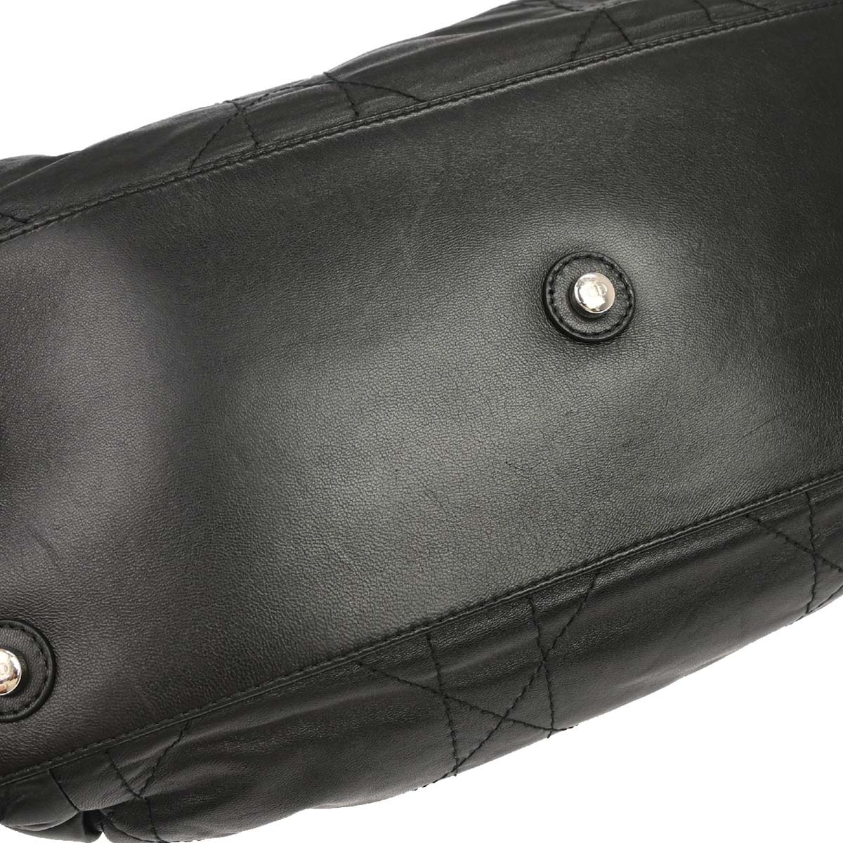 Christian Dior Black Lambskin Le Trente Cannage Tote Bag