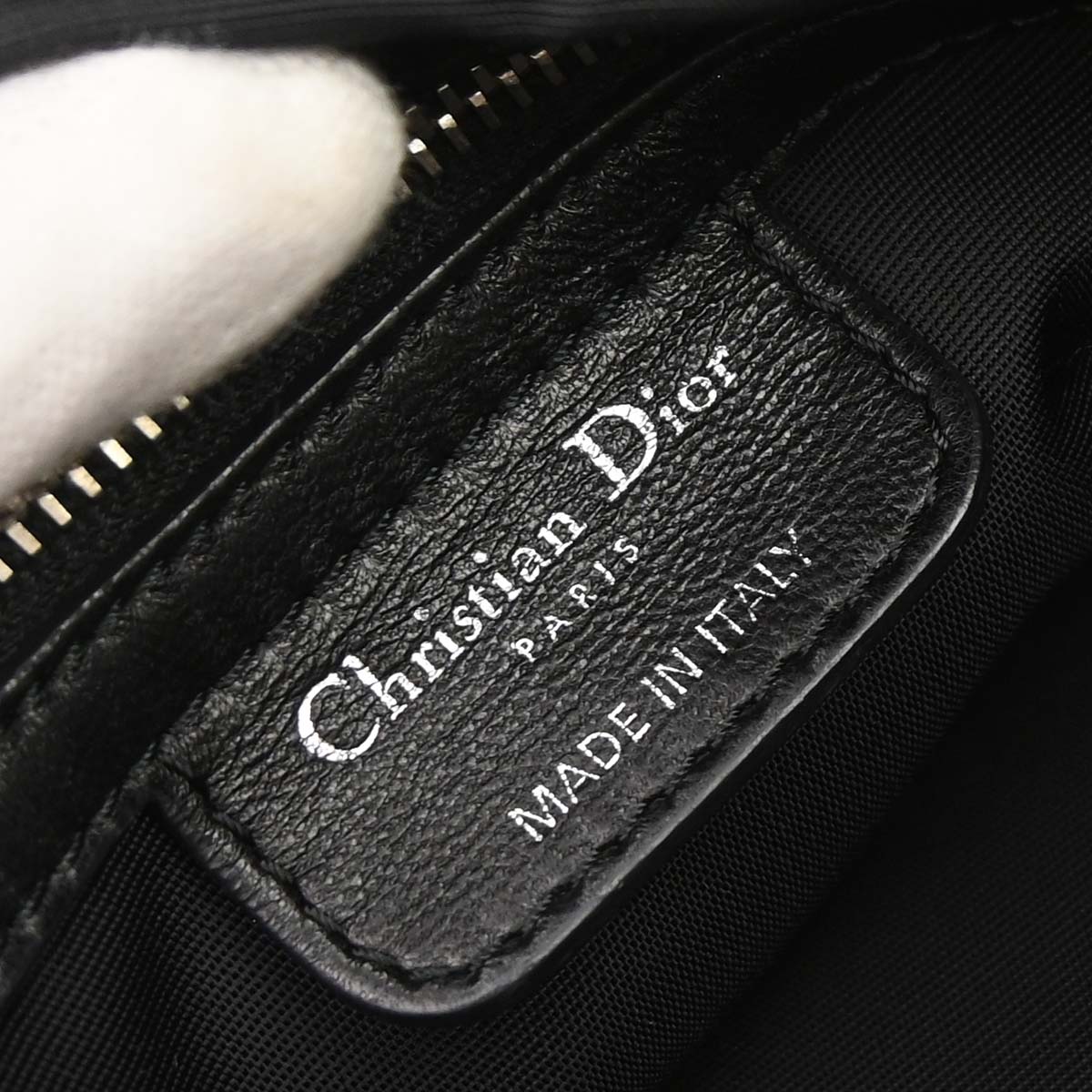 Christian Dior Black Lambskin Le Trente Cannage Tote Bag