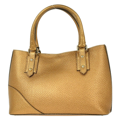 Gucci Gold Leather Horsebit GG Tote Handbag