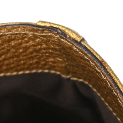 Gucci Gold Leather Horsebit GG Tote Handbag