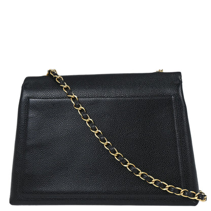 Chanel Black Caviar Skin Shoulder Bag
