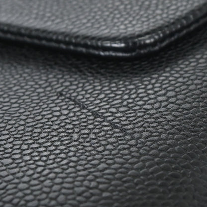 Chanel Black Caviar Skin Shoulder Bag