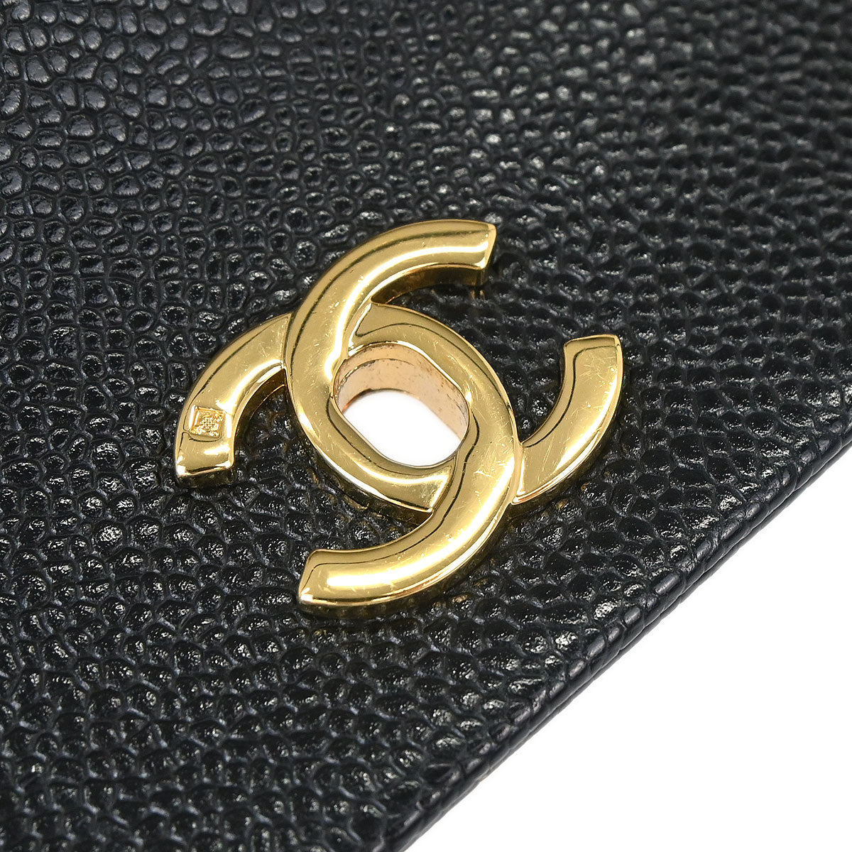 Chanel Black Caviar Skin Shoulder Bag