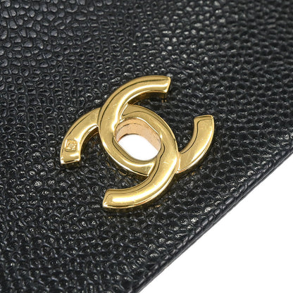 Chanel Black Caviar Skin Shoulder Bag
