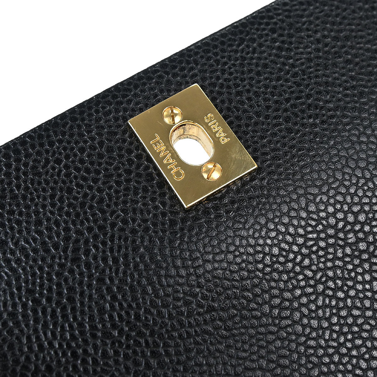 Chanel Black Caviar Skin Shoulder Bag