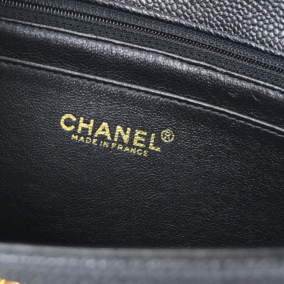 Chanel Black Caviar Skin Shoulder Bag